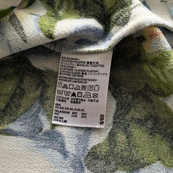 𝅺AMERICAN Apparel Tropical Floral Shift Dress XS/S - Picture 9 of 9